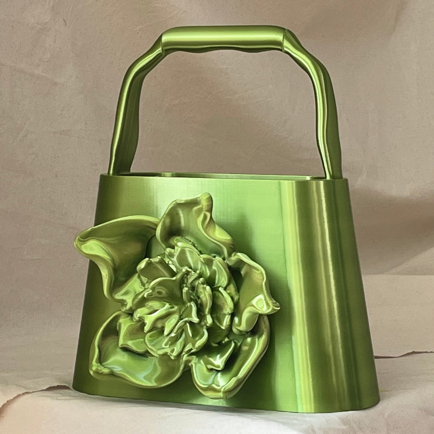 PZAEZ STUDIO BLOOM Acid Fairy sculptural 3D-printed handbag with flower form