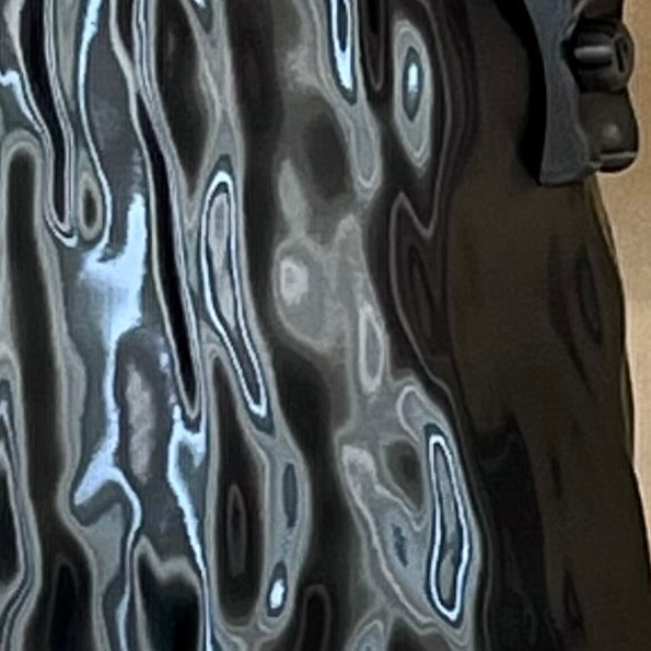 PZAEZ STUDIO WAX Graphite sculptural 3D-printed handbag detail