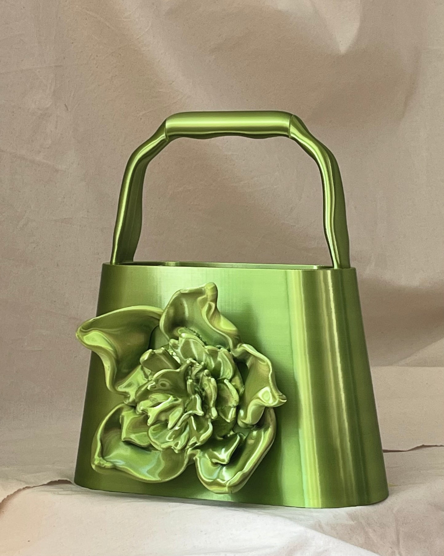 PZAEZ STUDIO BLOOM Acid Fairy sculptural 3D-printed handbag with flower form