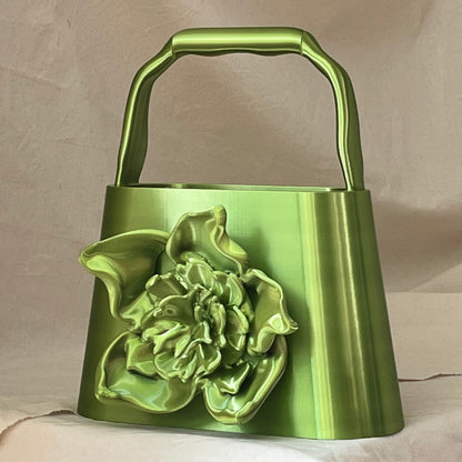 PZAEZ STUDIO BLOOM Acid Fairy sculptural 3D-printed handbag with flower form