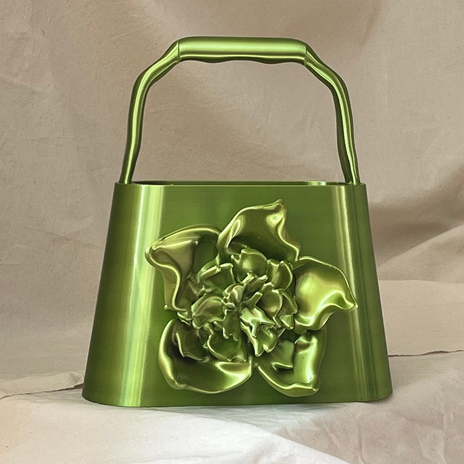 PZAEZ STUDIO BLOOM Acid Fairy sculptural 3D-printed handbag with flower form