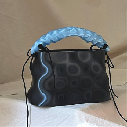 PZAEZ STUDIO LIQUID sculptural 3D-printed handbag with reflective surface