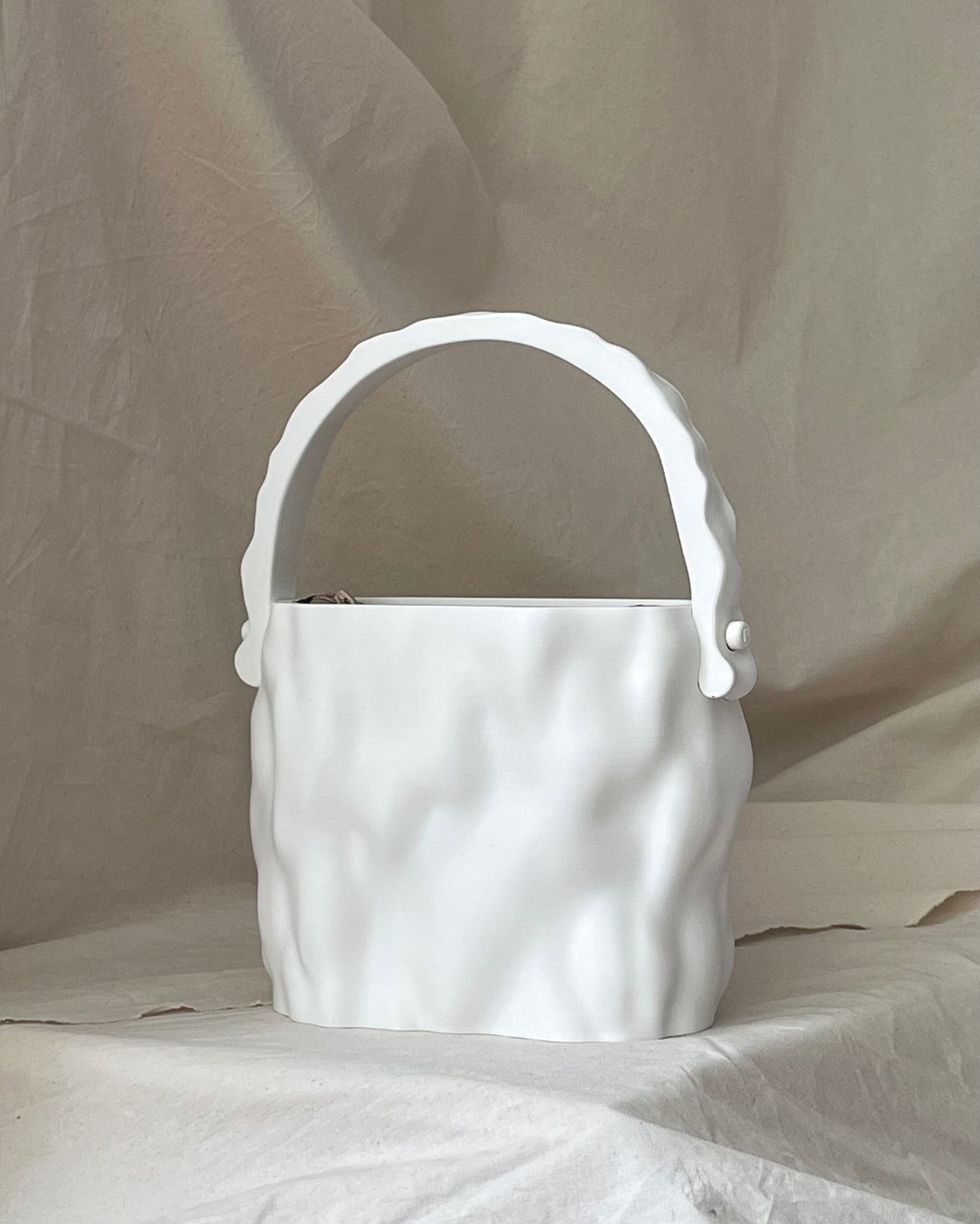 PZAEZ STUDIO MELT Whipped Cream sculptural 3D-printed handbag