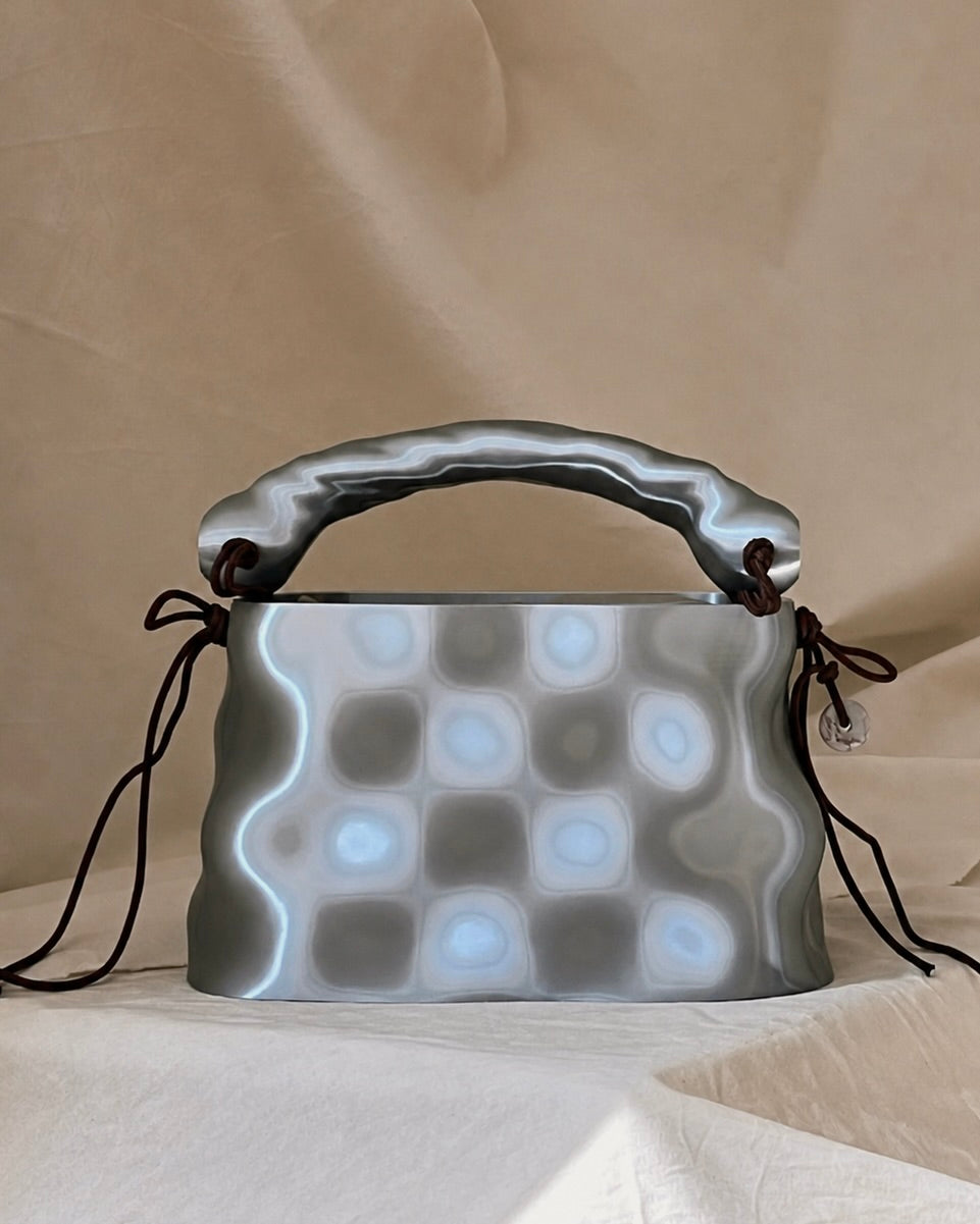PZAEZ STUDIO MONUMENT sculptural 3D-printed handbag with vertical form